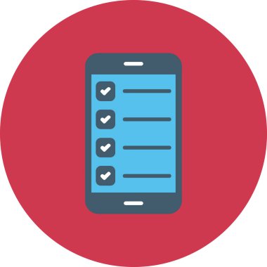 Kontrol listesi. Web simgesi basit tasarım