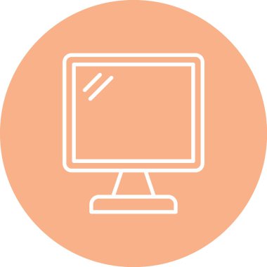 Modern bilgisayar simgesinin vektör illüstrasyonu