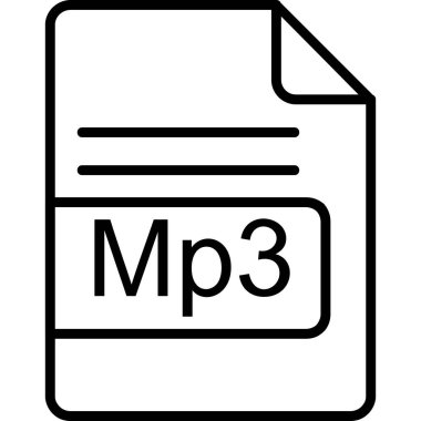 dosya biçimi simgesi, vektör illüstrasyonu