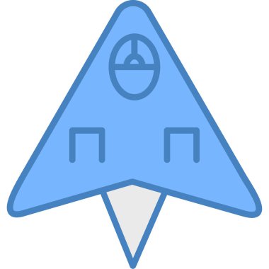 Uçak. Web simgesi vektör illüstrasyonu