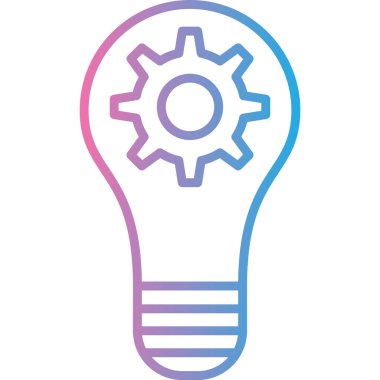 ampul simgesi, vektör illüstrasyonu basit tasarım