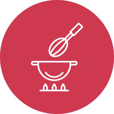 Barbeküdeki vektör illüstrasyonu