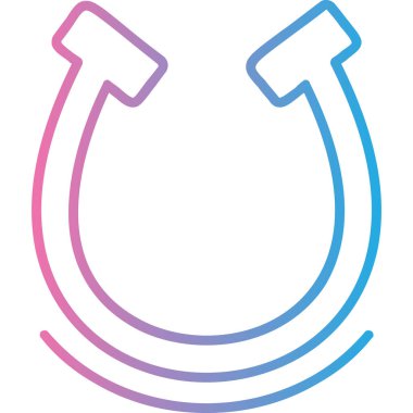 At nalı ikonu vektör illüstrasyonu