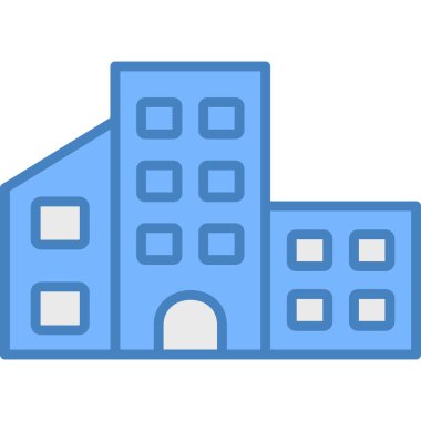 Şehir simgesini ana hatlarıyla oluşturan binalar