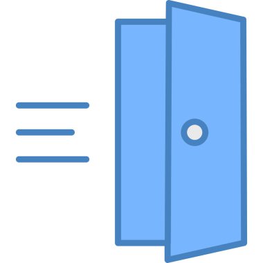 kapı simgesi vektör illüstrasyonu