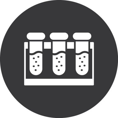 Test tüpleri simge vektör