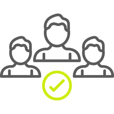 insanlar simge vektör illüstrasyonu