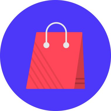 Çanta simgesinin vektör illüstrasyonu