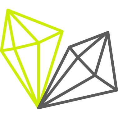 Elmas ikonu. özet çizimi