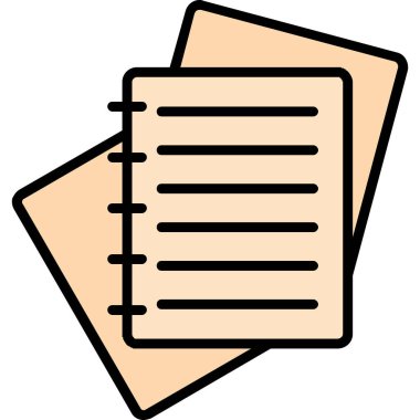 metin simgesi, vektör illüstrasyon tasarımı içeren kağıt sayfası