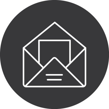 zarf simgesi, vektör, modern biçim