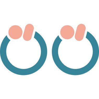 Bir bebek simgesinin vektör illüstrasyonu