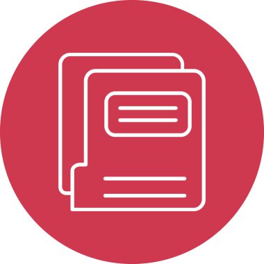 belge simgesi vektör illüstrasyonu