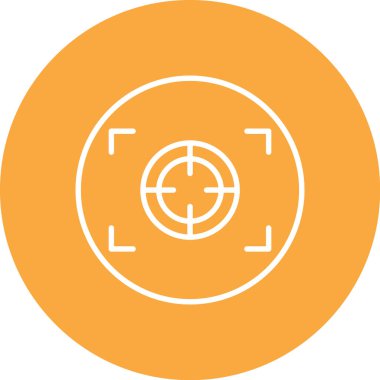 Hedef. Web simgesi basit illüstrasyon