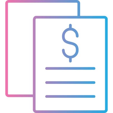 Belge. Web simgesi basit illüstrasyon