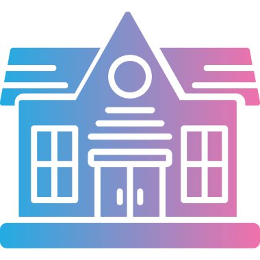 Ev Oluşturma Simgesi Vektör Özeti İllüstrasyonu