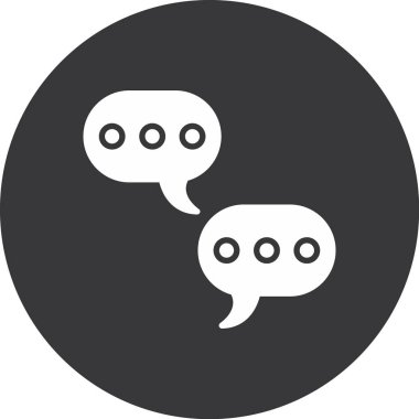 Konuşma balonu. vektör illüstrasyonu