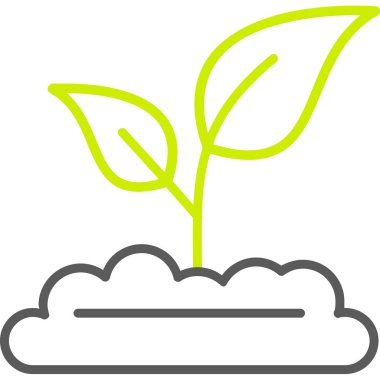 bitki simgesi vektör illüstrasyonu