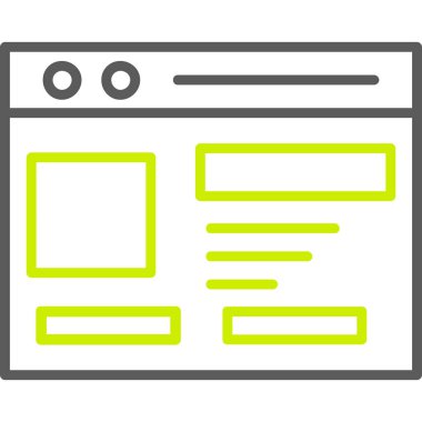 Web tarayıcı vektör simgesi düzenlenebilir