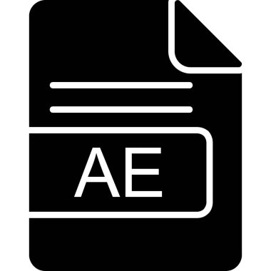 dosya biçimi simgesi, vektör illüstrasyonu