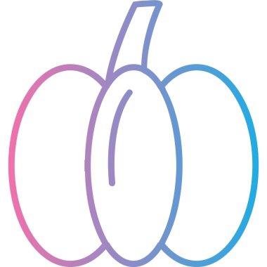 Tek bir izole elma simgesinin vektör çizimi