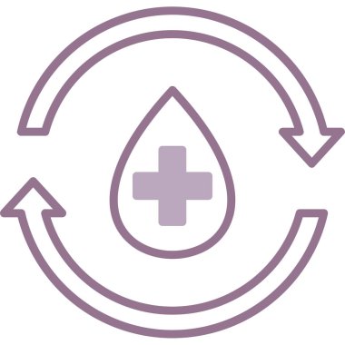 Kan bağışı modern simge, vektör illüstrasyonu