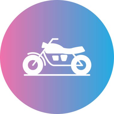 motosiklet simgesi, vektör illüstrasyonu
