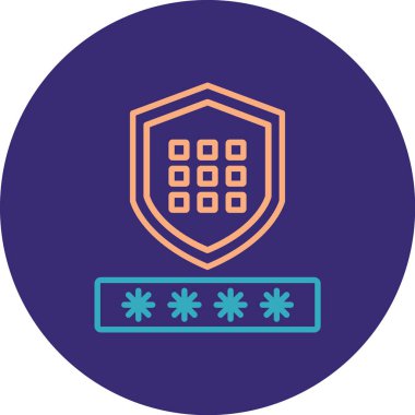 kalkan ikon vektör illüstrasyonu