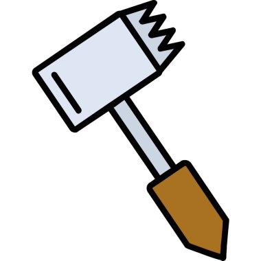 Çekiç simgesi, vektör çizimi