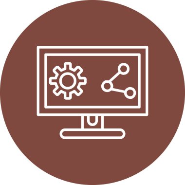 seo modern simgesinin vektör illüstrasyonu