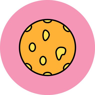 donut simgesi vektör illüstrasyonu