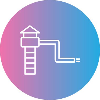 Bir kablo simgesinin vektör illüstrasyonu