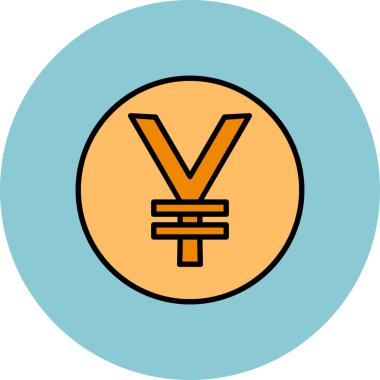 Bozuk para simgesinin vektör illüstrasyonu