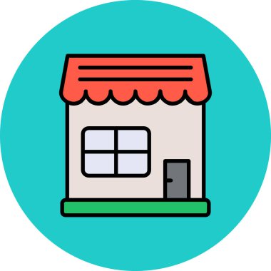 Ev simgesi vektör illüstrasyonu