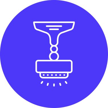 Temizlik makinesinin vektör illüstrasyonu