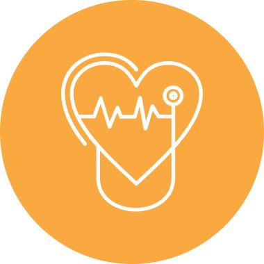 kalp vektör simgesi modern ince çizgi