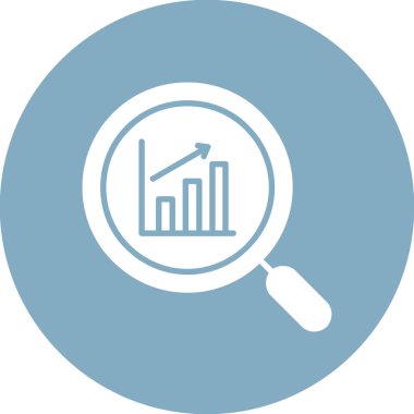 Analizler. Web simgesi basit illüstrasyon