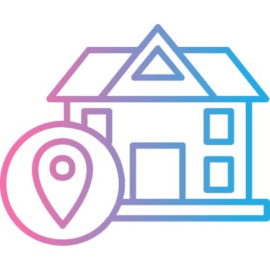 ev konumu simgesi - taslak biçimi