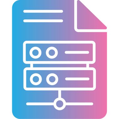 Belge modern simgesinin vektör illüstrasyonu