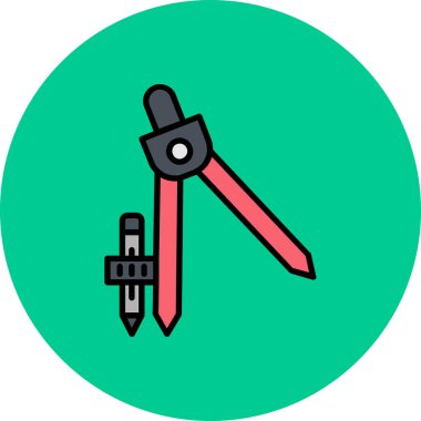 Tornavida. Web simgesi basit illüstrasyon