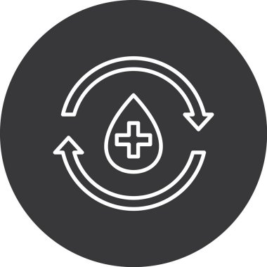 Bir geri dönüşüm simgesinin vektör çizimi