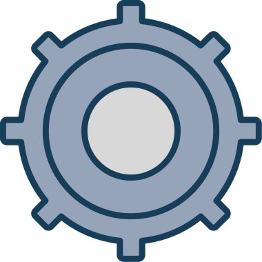 Teçhizat Web simgesi basit illüstrasyon