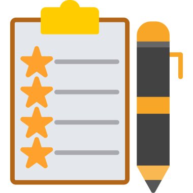 Gözden geçirme düz vektör simgesi