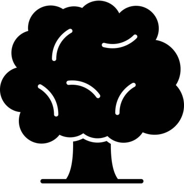 Ağaç simgesi. vektör illüstrasyonu