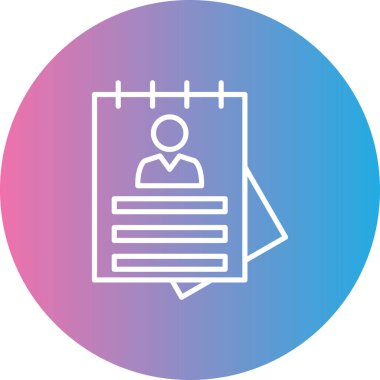 Belge simgesinin vektör illüstrasyonu