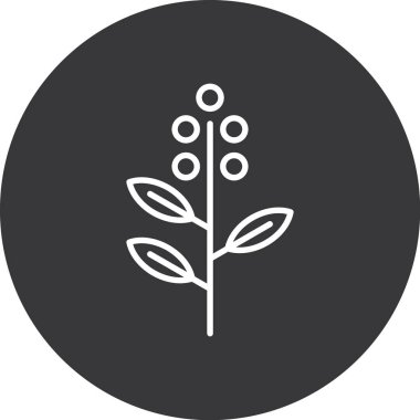 Bitki simgesinin vektör illüstrasyonu