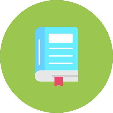 Kitap simgesi, modern tasarım illüstrasyonu