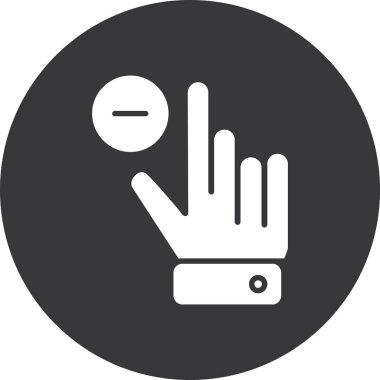 parmak jest simgesi ana hat biçiminde