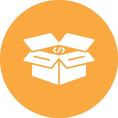 Moda biçimi izole edilmiş arkaplanda kutu teslim simgesi