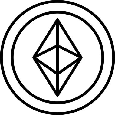 Para ethereum kripto para birimi simgesi